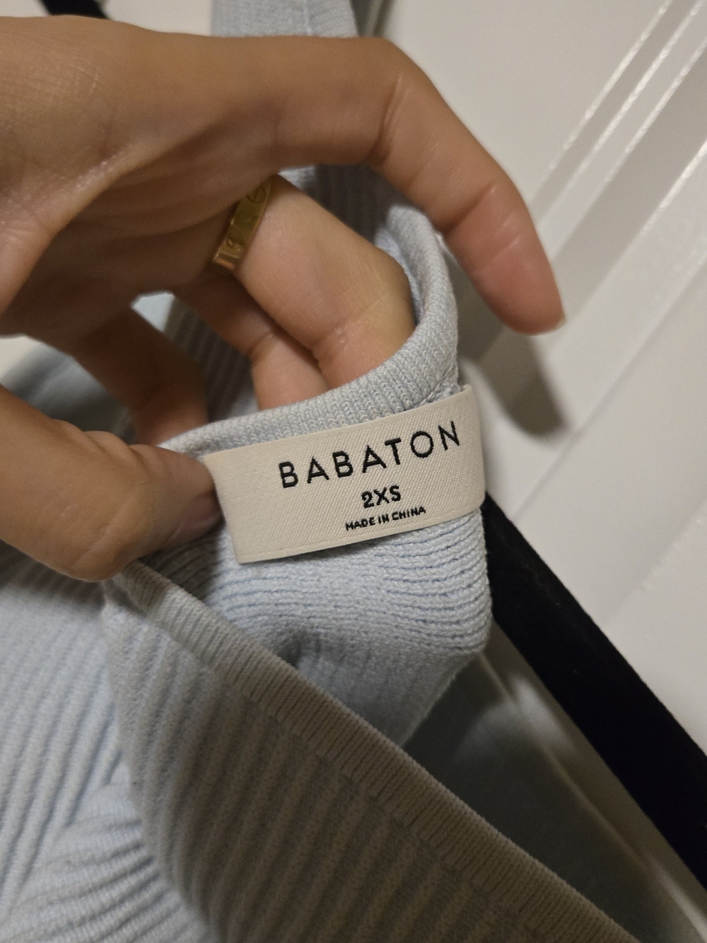 Babaton Sculpt One-Shoulder Ribbed Tank - Light Blue - Picture 2 of 3